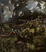 El Greco View of Toledo oil painting artist